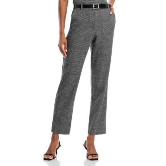 French Connection Slim Fit Cropped Pants in Black - Picture 1 of 2